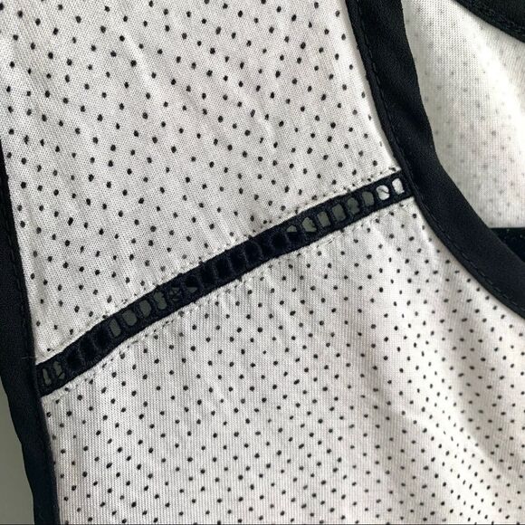 Loft | Women’s | Sleeveless Keyhole Blouse Black Polka Dots | White | XL - Picture 4 of 7
